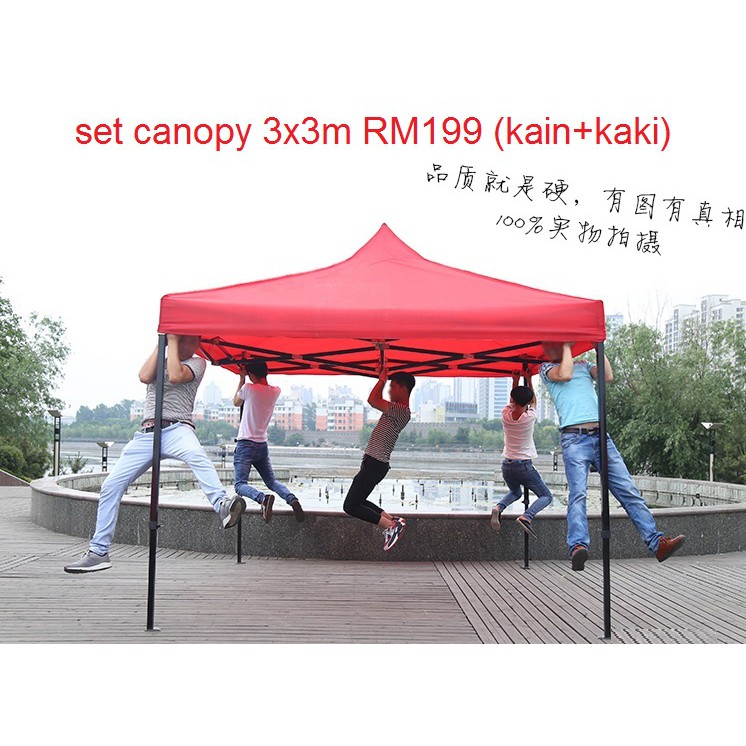 Kain Canvas Canopy Pasar Malam Kanopi Niaga Pekan Sari Tani Payung Tent Shopee Malaysia