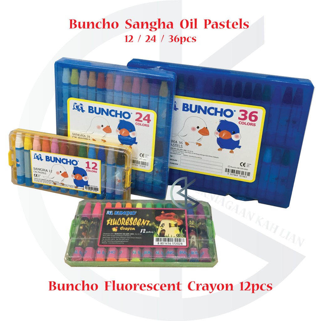 Buncho Sangha Oil Pastel / Oil Pastels / Crayon / Fluorescent Crayon / Color ( 12, 24 , 36