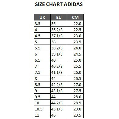 size chart adidas falcon Off 70% - www.leventbicakci.com