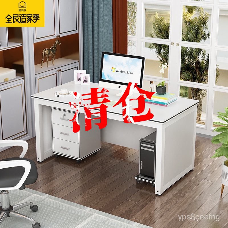 Desks & Tables Simple Boss Office Desk and Chair Combination Economical