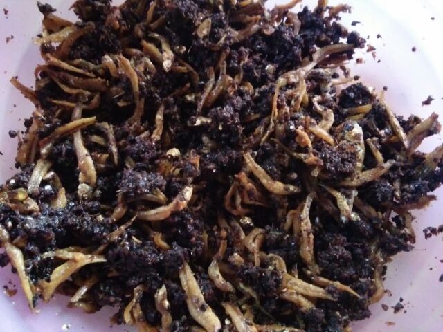 Lauk berpantang Sambal lada hitam homemade