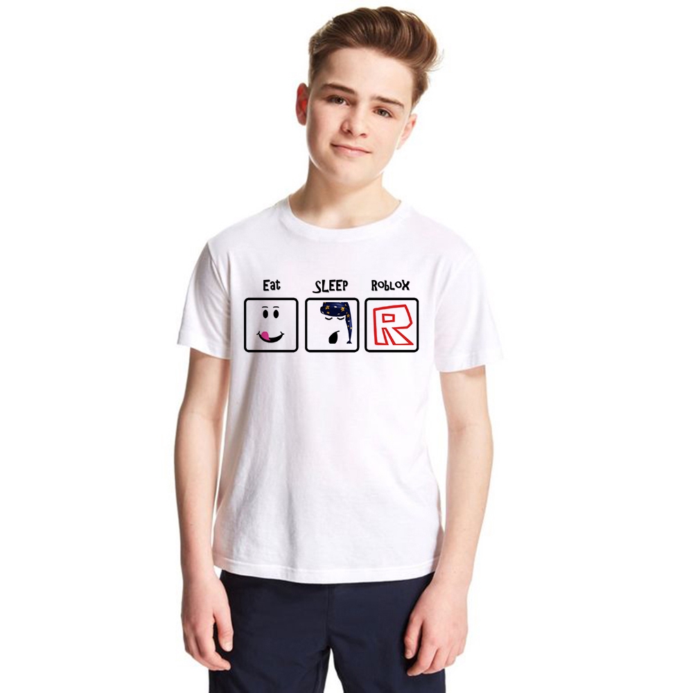 Summer Boys Roblox T Shirt Short Sleeve Children Cartoon Tee Teens Costume Shopee Malaysia - roblox kids boys short sleeve t shirt cartoon summer printed tee shirts cotton baby children casual tops shopee malaysia