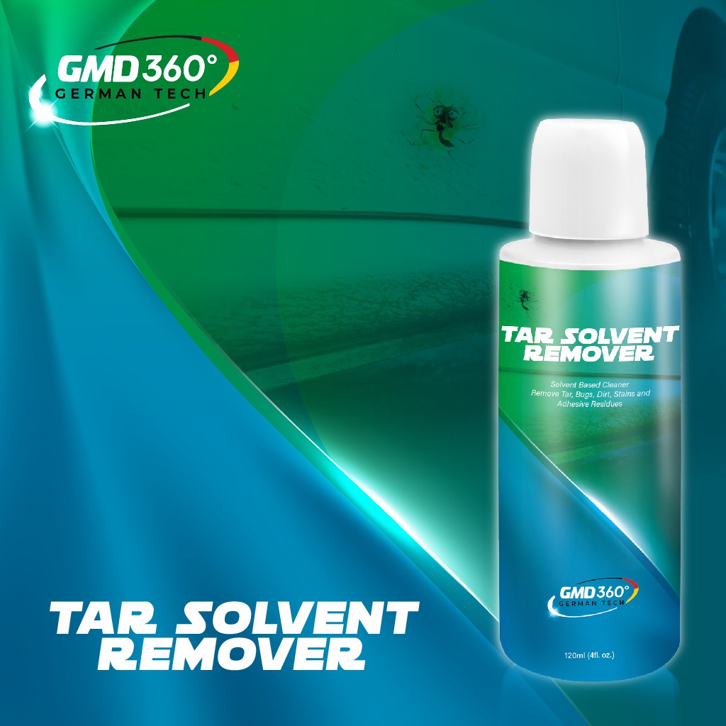 GMD Tar Solvent Remover 120ml/4 fl.oz Clean Tar Spot, Road Grime, Bugs