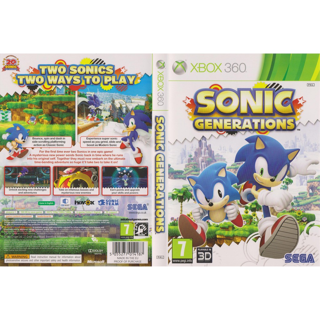 sonic generations xbox one