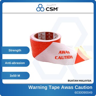 3 X 70 Meter Red White Safety Road Tape Caution Tape Awas Merah Putih Ready Stock Shopee Malaysia