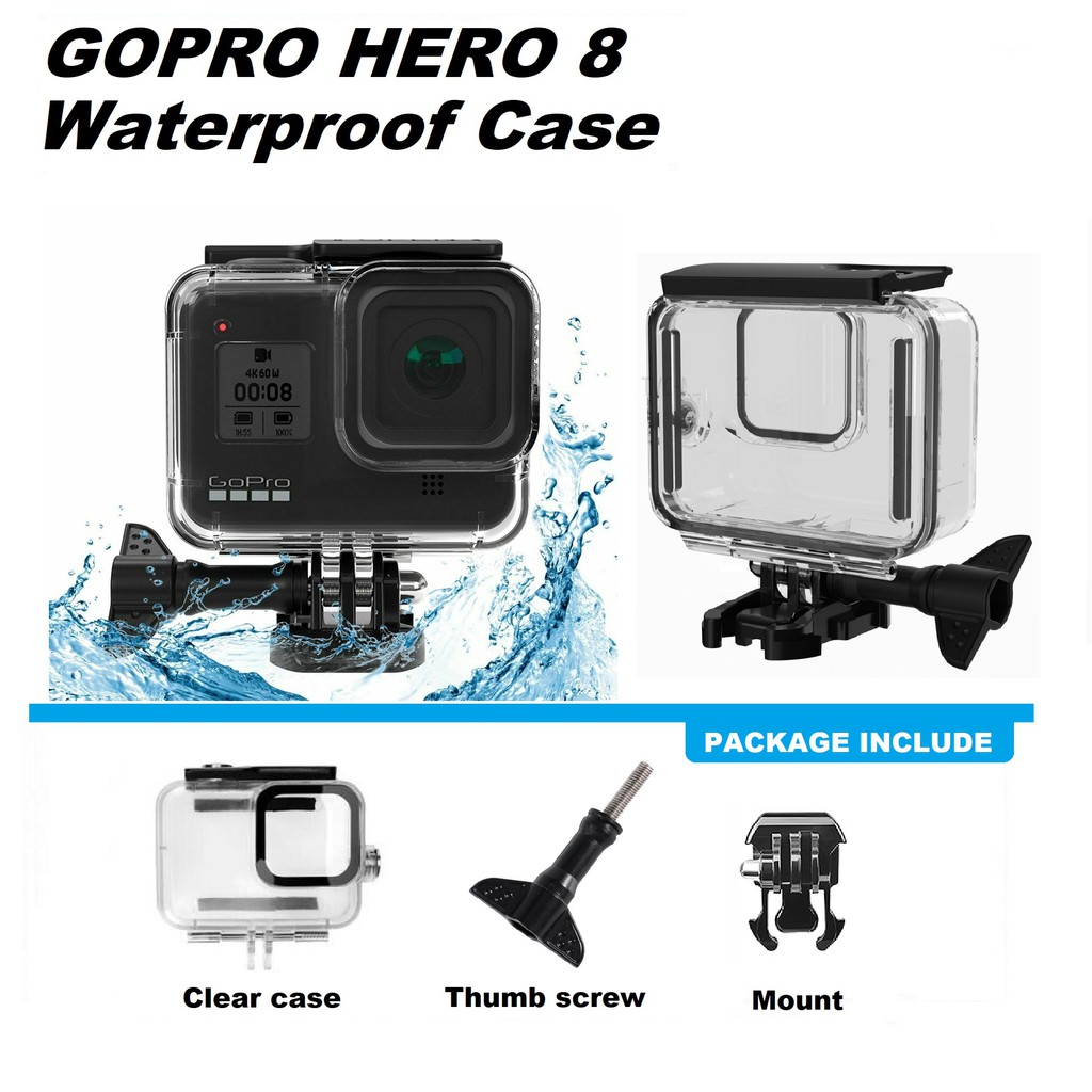 Ready Stock Gopro Hero 8 Black Action Camera Waterproof Case Shopee Malaysia