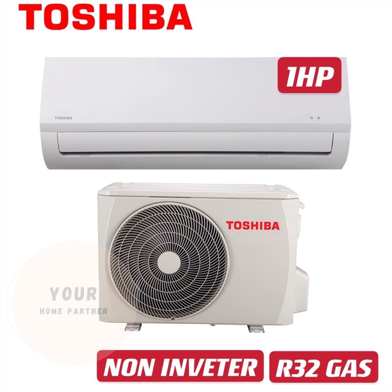 Toshiba R32 Non Inverter Air Conditioner 1hp Ras H10j2 Shopee Malaysia