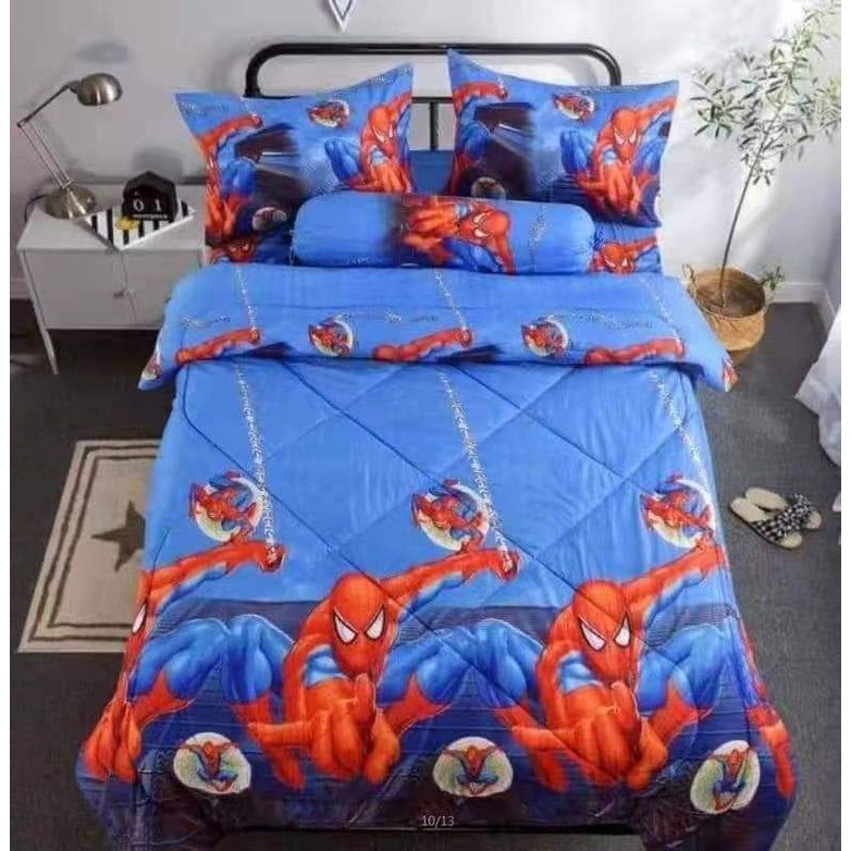 Cartoon Bedsheets Single 2 in 1 Cotton Bed sheet Katil Cadar Kartun LOL