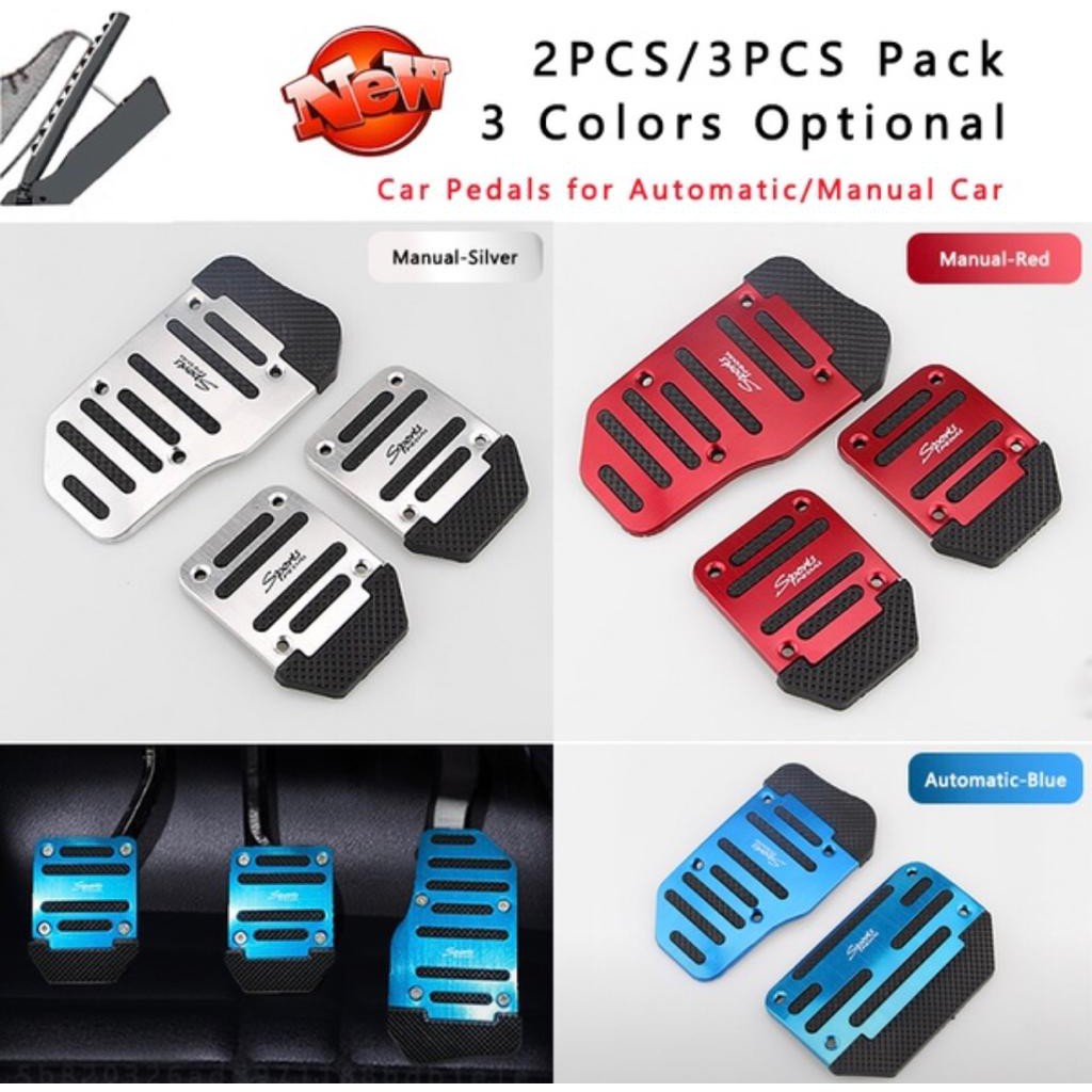 Non-Slip Car Pedal Universal Sports Automatic Series Brake Gas Pedal wira kancil myvi axia alza waja kelisa kenari saga