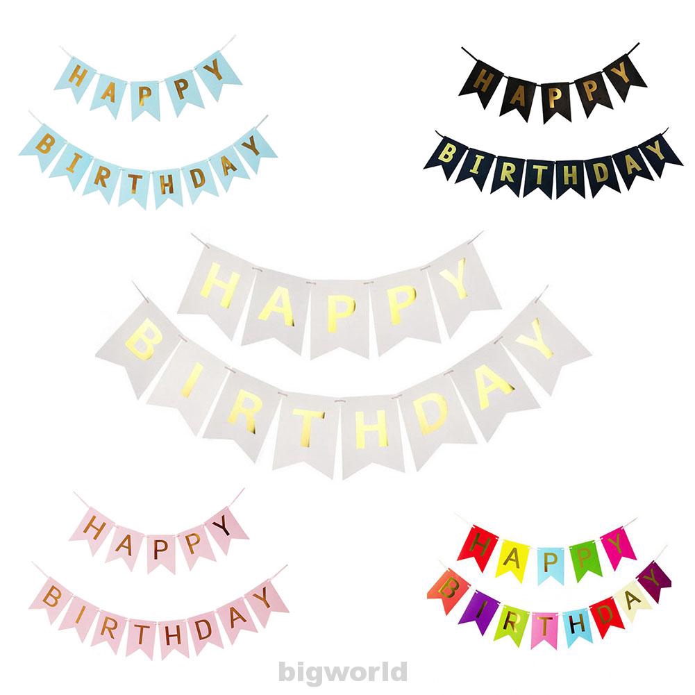 Backdrop Glitter Happy Birthday Party Decoration Pastel Banner