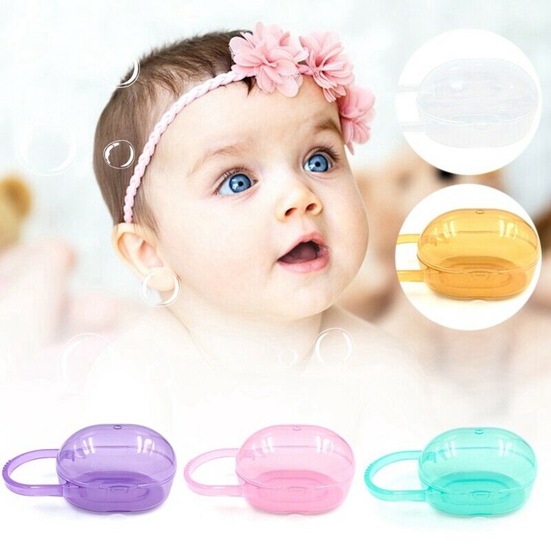 Baby Infant Toddler Travel Soother Pacifier Dummy Storage Case Box Cover Holder