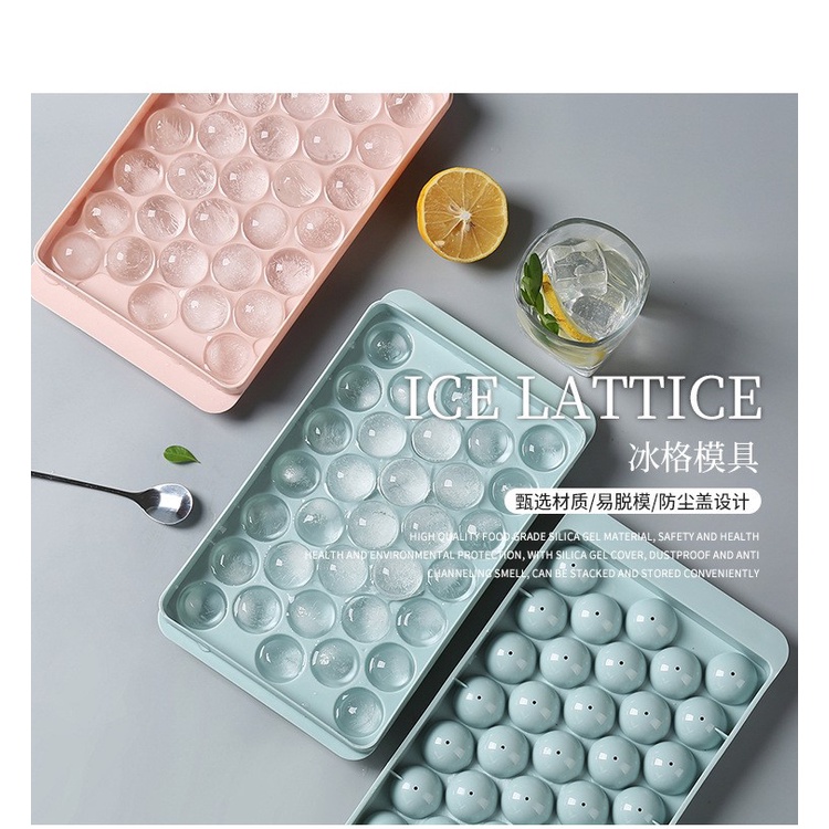 【Small Size】Ice Cube Mold Round Ice Hockey Mold DIY Round Ice Cube Maker Tray Acuan Ais Bulat 圆形冰球模