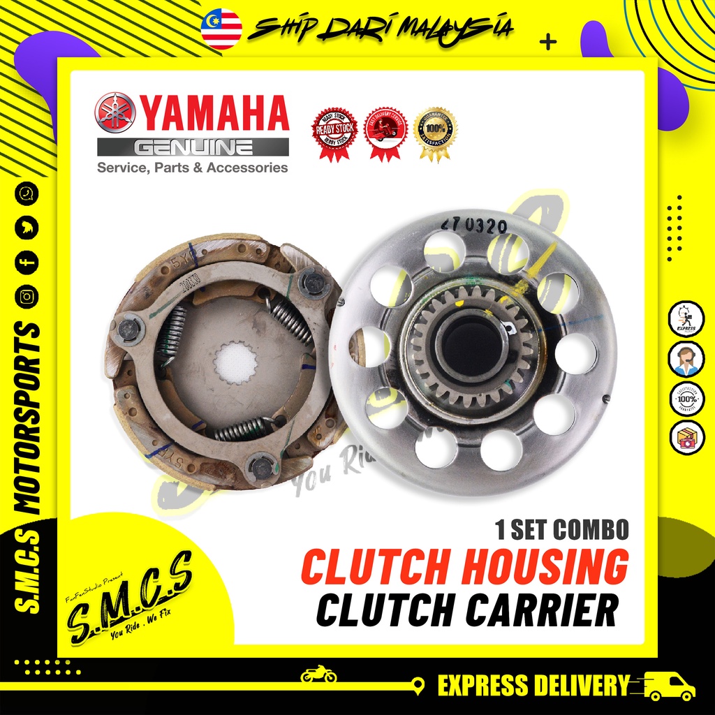 YAMAHA LC135 Clutch Housing Assy & Clutch Carrier 100 Original (Yamaha Genuine Part) Shopee