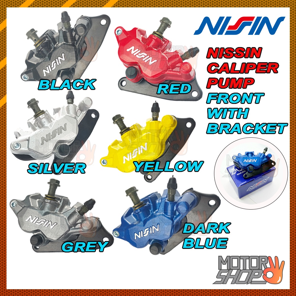 NISSIN CALIPER PUMP FRONT WITH BRACKET LC135 V1 V2 V3 V4 V5 V6 (ALL 4S