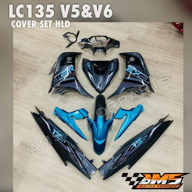 Lc135 V6 Exciter 2021 Hld Cover Set Shopee Malaysia