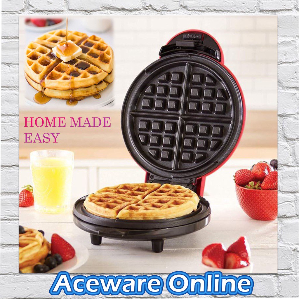 MINI WAFFLE MAKER Electric Waffles Maker Breakfast Waffle Machine Mini Waffle Pot Machine Mesin Waffle Mini 威化饼机鸡蛋糕机