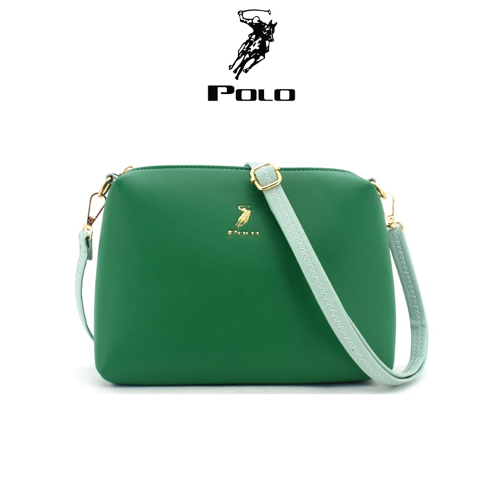 Polo Women Sling Bag Green Phue 10036 Beg Tangan Wanita Polo Shopee Malaysia