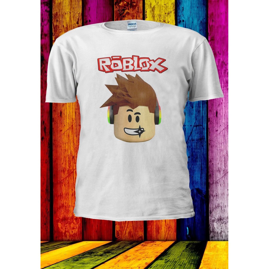 Roblox Characters Online Game Cartoon Awesome Hair Men T Shirt Fashion Casual Short Tee White - roblox online store the best prices online in malaysia