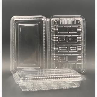 OP3H - BENXON Plastic Tray [ 100pcs± ] Bakery Disposable Plastic Clear ...