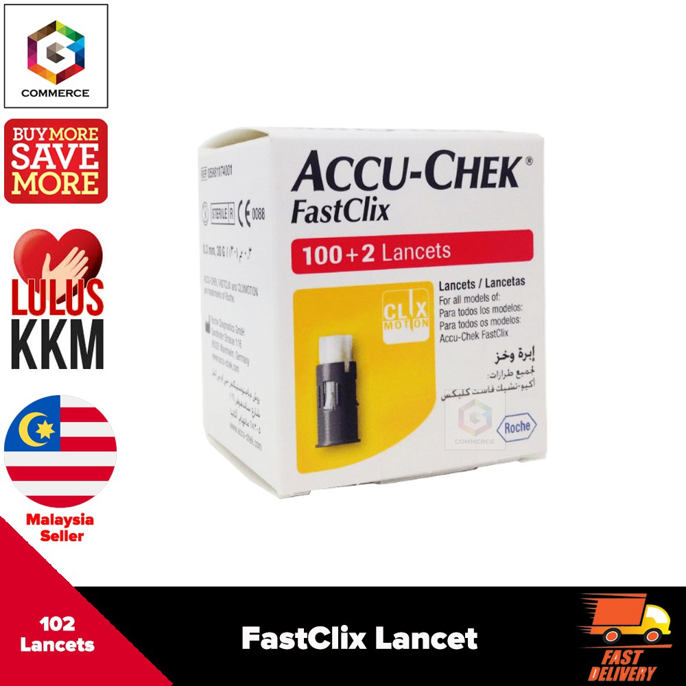Accu Chek Fastclix Lancets 24s / 102s Shopee Malaysia