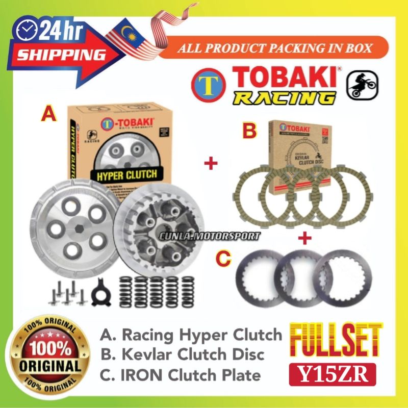Y15ZR TOBAKI RACING HYPER CLUTCH+KEVLAR CLUTCH DICS+IRON CLUTCH PLATE