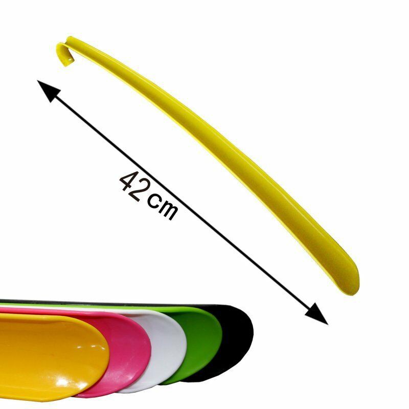 42cm Durable Long Handle Shoehorn Shoe Horn Lifter Disability Aid Flexible Stick 