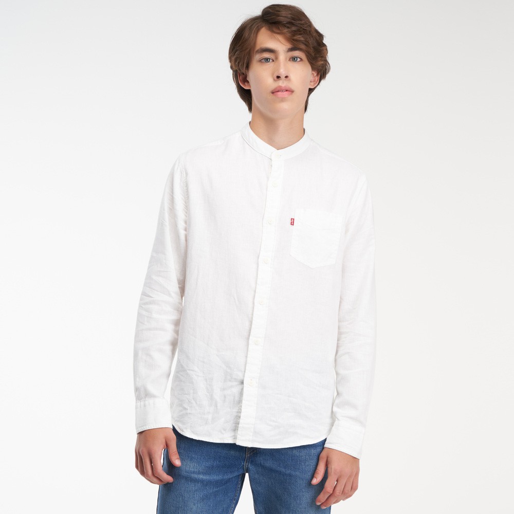 Levi's Mandarin Collar 1 Pocket Shirt Men 47784-0016 | Shopee Malaysia
