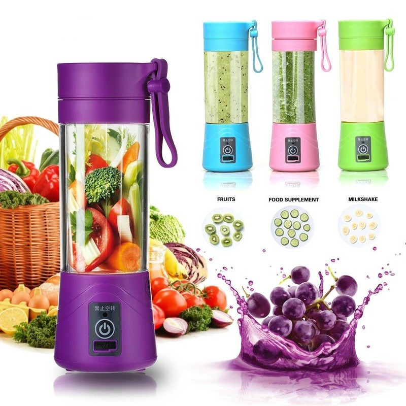 Dfw Shake N Go Blender Portable Rechargeable Hijau 