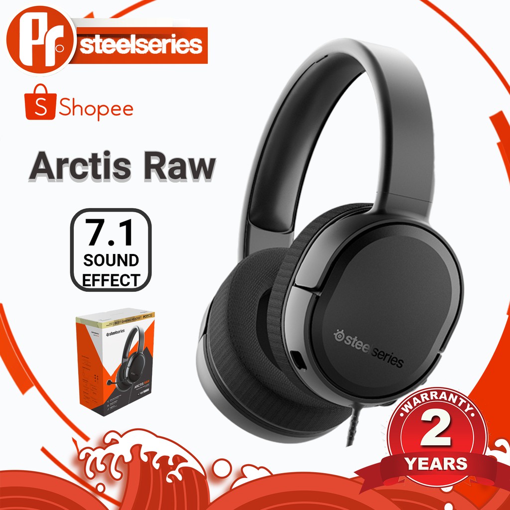 steelseries arctis raw wired gaming headphone