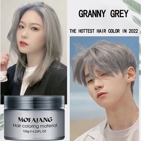 Hair Dye Cream Hair Wax Original Styling 120g Grey Hair Dye Pomade Natural  Hair Gel Cream Hair Dye for Women Men | Shopee Malaysia