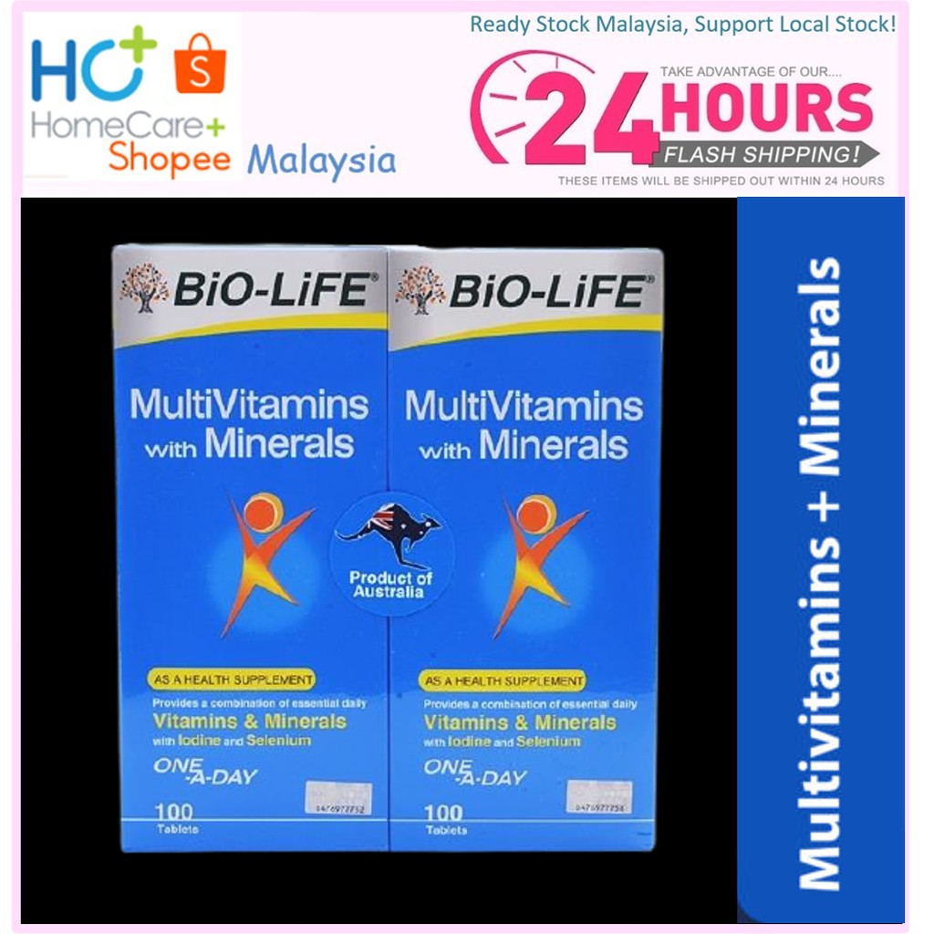 BioLife / BioLife Multivitamins with Mineral (100s) [Twin Pack] EXP 08