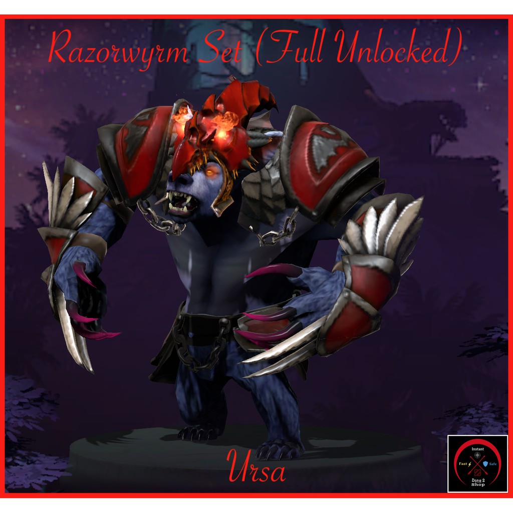 Dota 2 Ursa Razorwyrm Set Shopee Malaysia