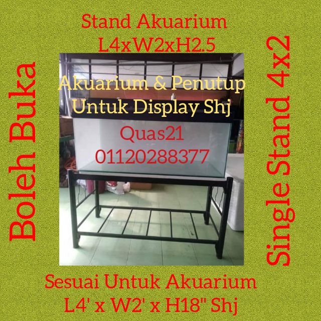 Single Stand Untuk Akuarium L4x W2