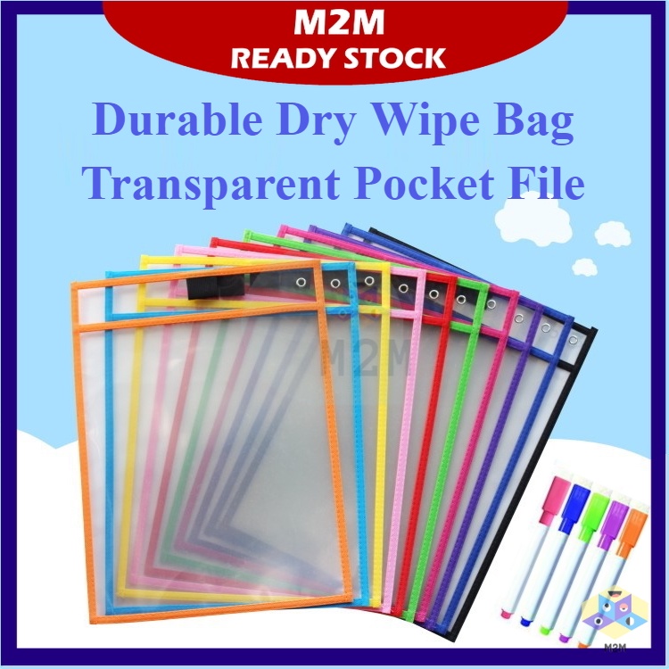 FREE PEN Whiteboard Marker Erasable Pen Reusable Dry Erase Pockets