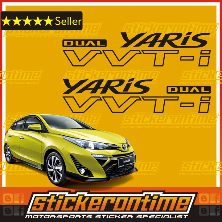 Toyota Yaris Side Door Sticker Decal Car Sticker Shopee Malaysia