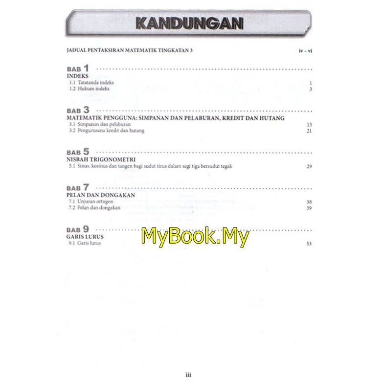 Myb Buku Latihan Modul Intelek Ops A Kssm Tingkatan 3 Buku A Matematik Mathematics Dwibahasa Nusamas Shopee Malaysia