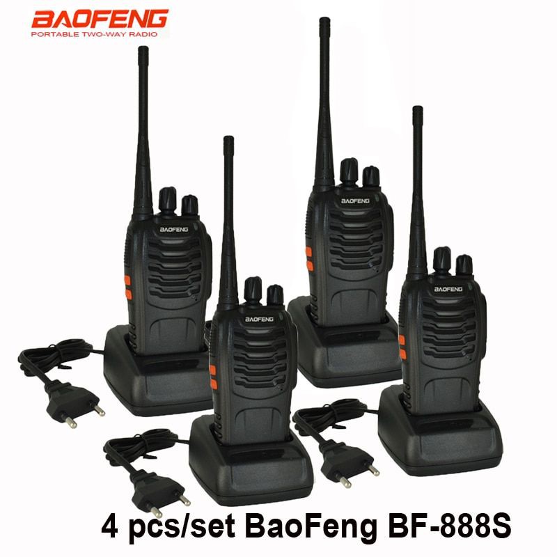2pair (4pcs) BAOFENG BF888S WALKIE TALKIE SINGLE BAND TWO WAY RADIO bf-888s