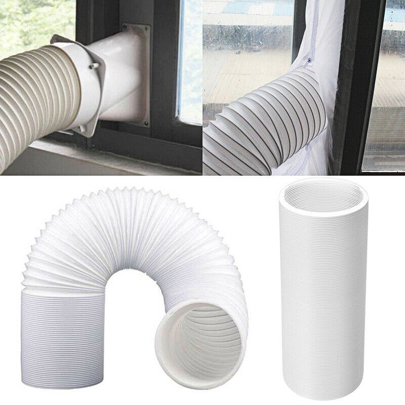 Flexible Air Conditioning Vent Ventilation Hose Polypropylene Tube Air Ventilation Pipe Hose 6 Size Ventilator Pipe Adjustable Mobile Exhaust Duct Stretch Air Duct Pipe for Air Conditioner 