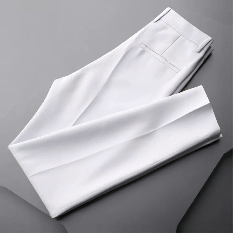 Zsell Mens Relax Painted Black White Batik Trousers Straight Casual Pants Korean