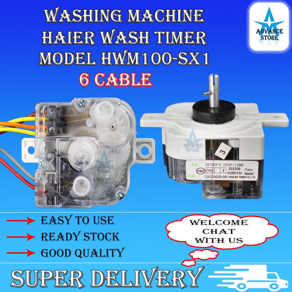 ORIGINAL HAIER HWM70-SX3 SX1 HWM80-SX3 HWM100-SX1 HWM100-SX3 HWM140-SX3 WASH TIMER DXT35DF-G WASHING MACHINE SEMI-AUTO