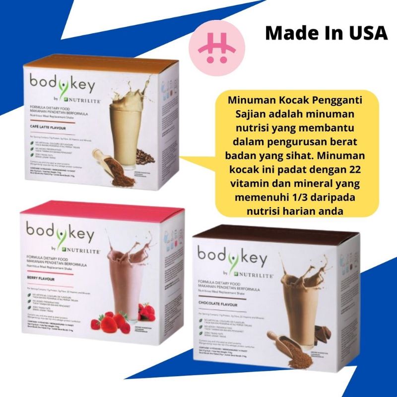 AMWAY Nutrilite Meal Replacement Shake CAFE LATTE/CHOCOLATE/BERRY ...