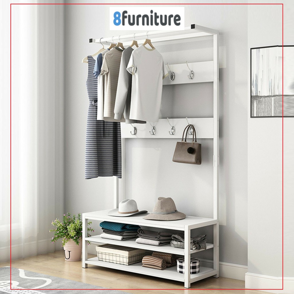 Compact Clothes Wardrobe (3 Colors) Hanging Rack [1403] | Shopee Malaysia