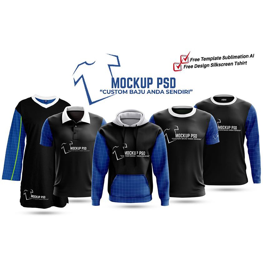 Download Mockup T shirt 160 File + Free Template Sublimation AI For ...