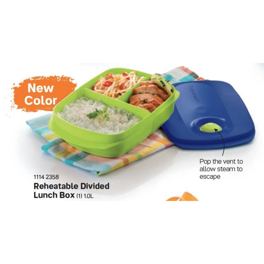 Reheatable Divided Lunch Box 1L – eTuppStore (PM) by Tupperware Brands  Malaysia Sdn. Bhd. 199401001646 (287324-M)