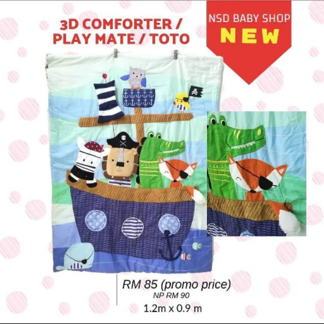 Comforter Play Mate And Toto 3d Shopee Malaysia