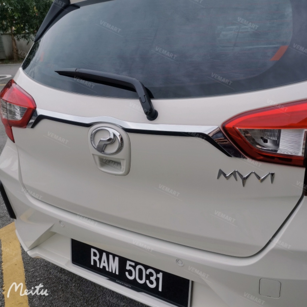 Vemart Perodua myvi gen3 g3 2018-2022 car back door trim garnish ...