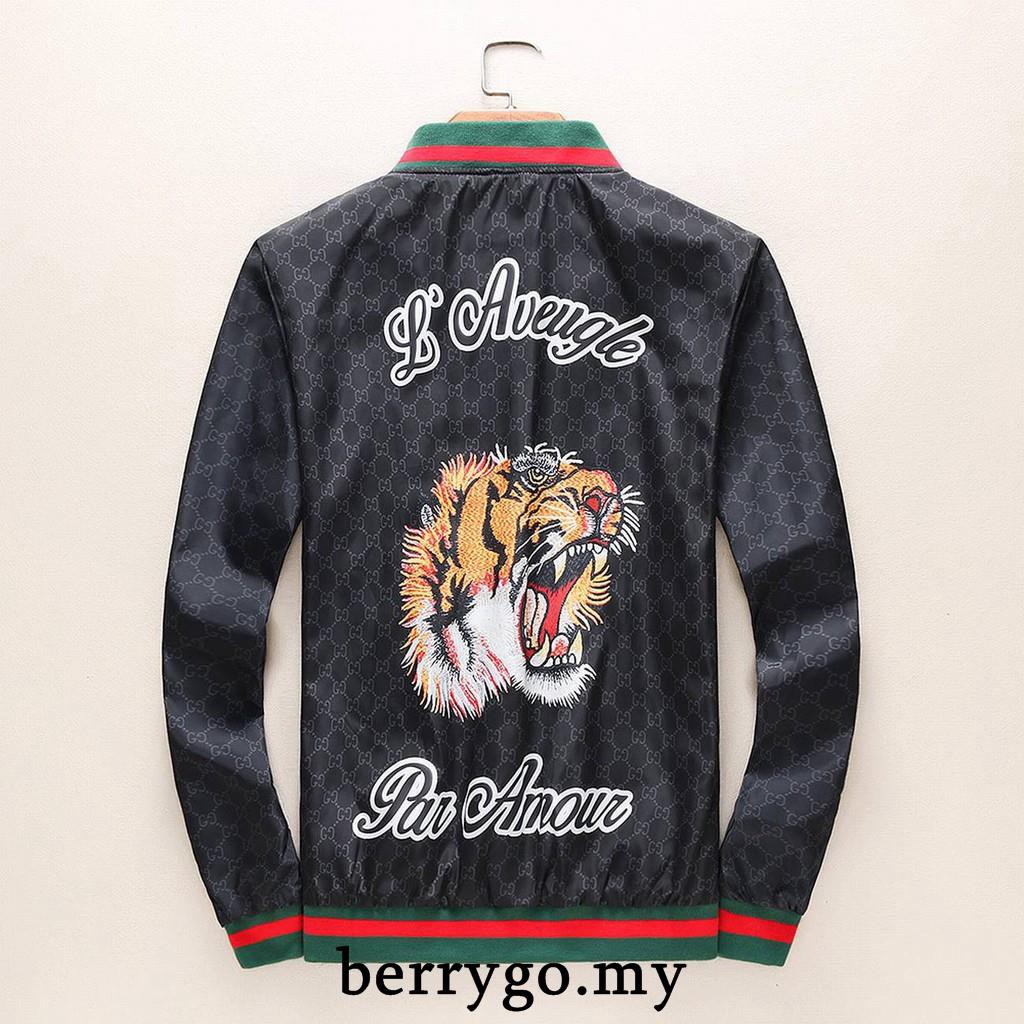 gucci leather jacket tiger