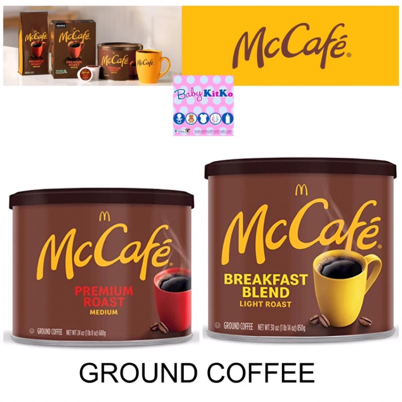 McCafé Premium Medium Roast Breakfast Blend Ground Coffee 24 oz or 30 oz Canister