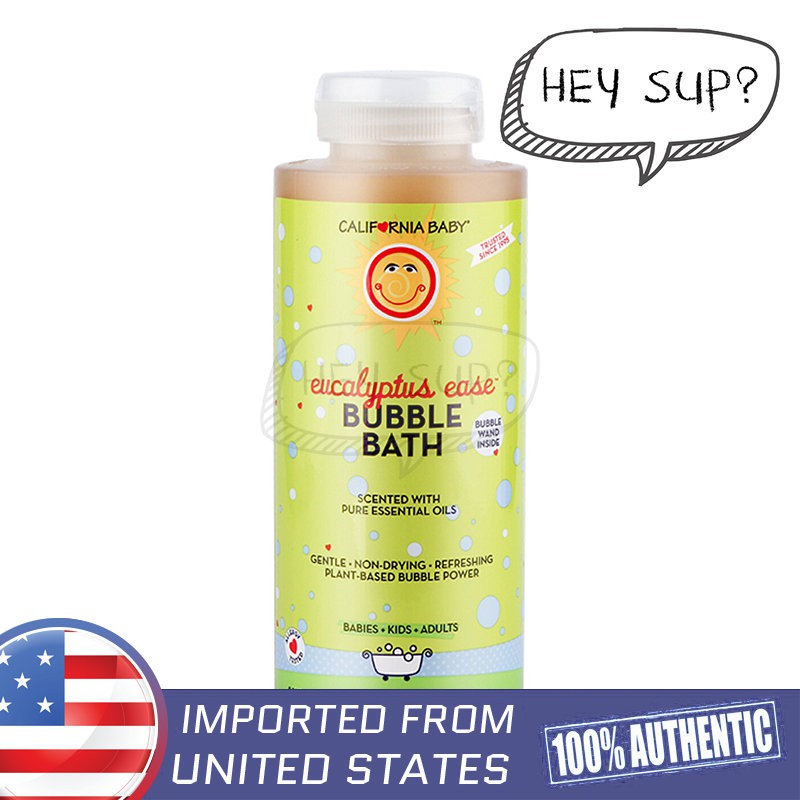 California Baby Bubble Bath Pure Essential Oil Eucalyptus Ease 384ml 13oz Shopee Malaysia