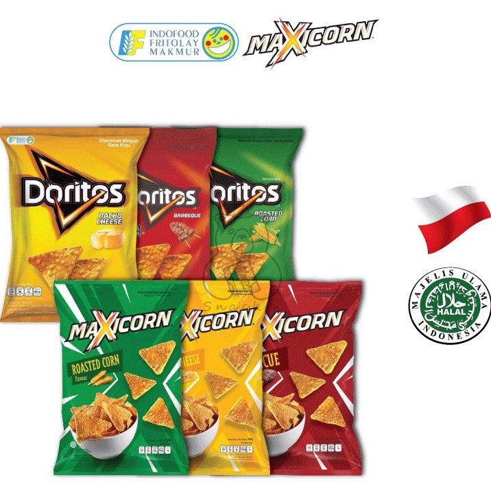 HALAL Maxicorn / Happy Tos / Doritos Original / Roasted Corn / Light